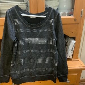 Black/Gray sweatshirt. Size large